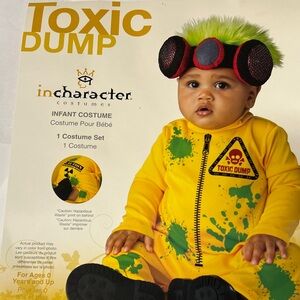 Toxic Dump Infant Costume - Yellow and Green, size 12-18 mos